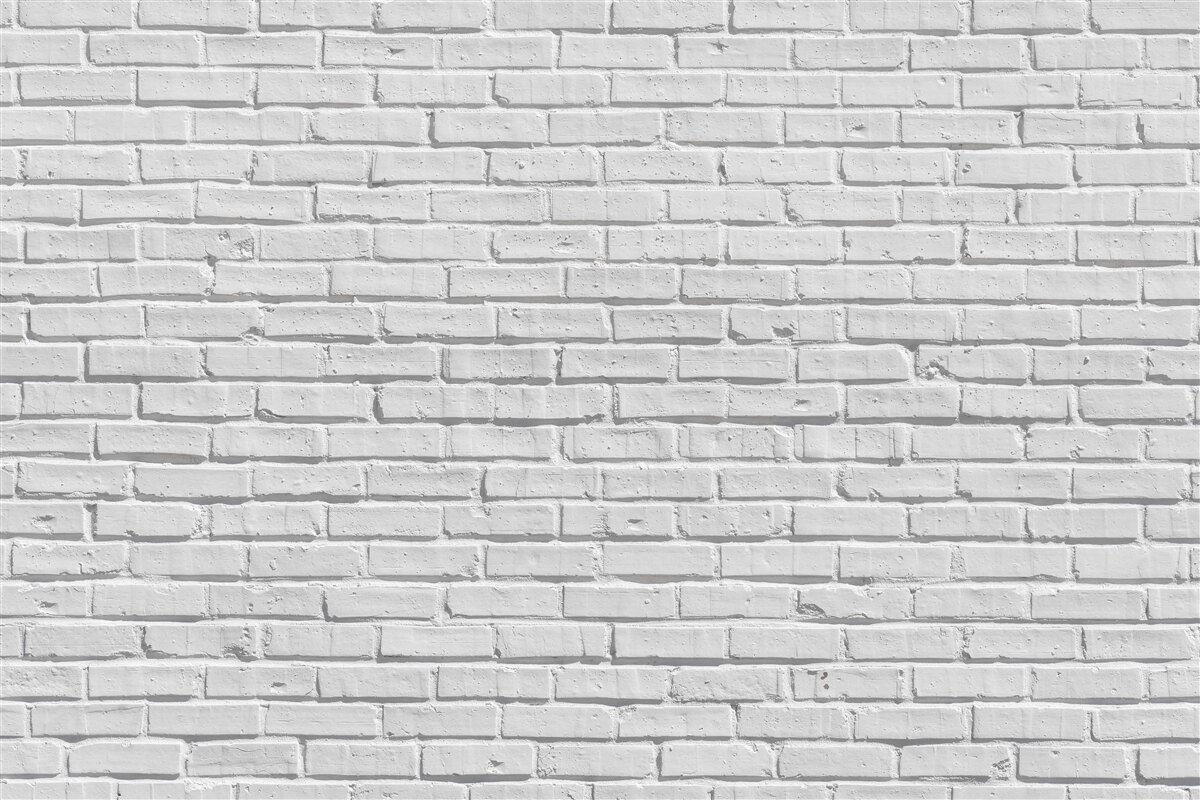 Carta da parati Il muro di mattoni è dipinto di bianco