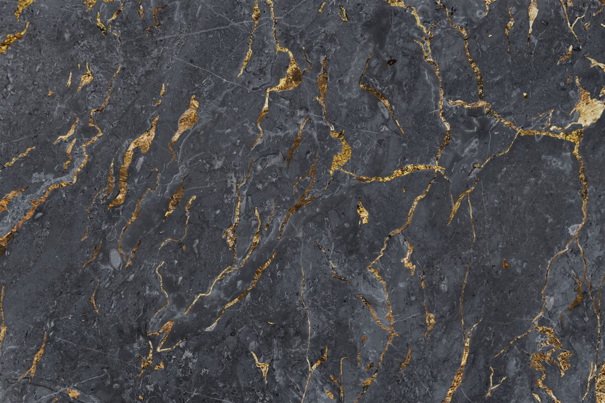 Carta da parati sfondo in marmo nero con particelle d'oro