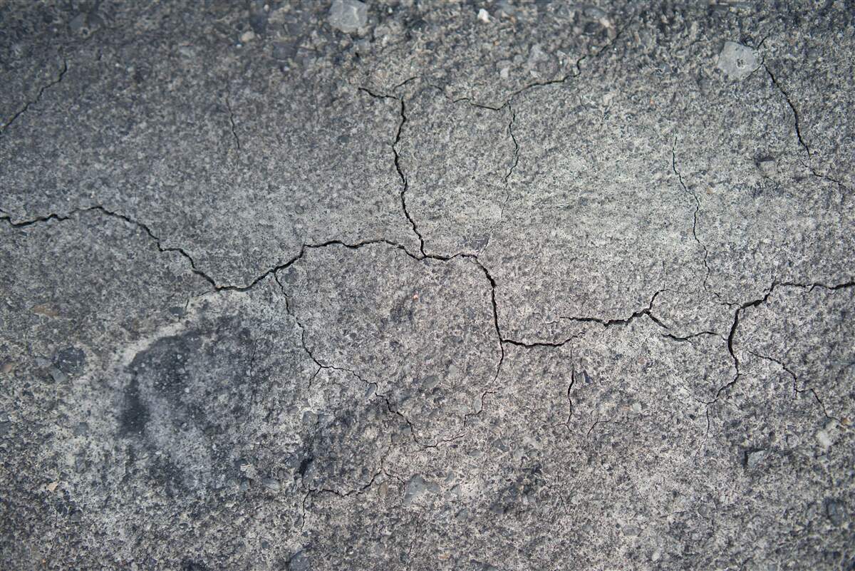 Carta da parati lo stato secco del terreno