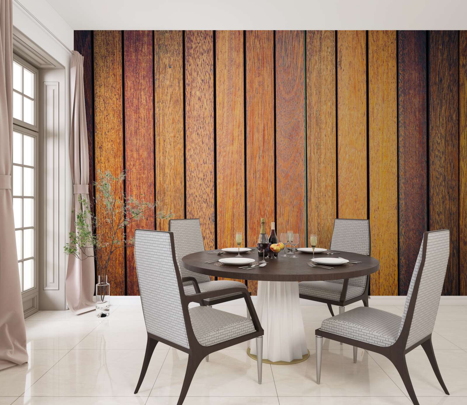 Carta da parati texture legno antico