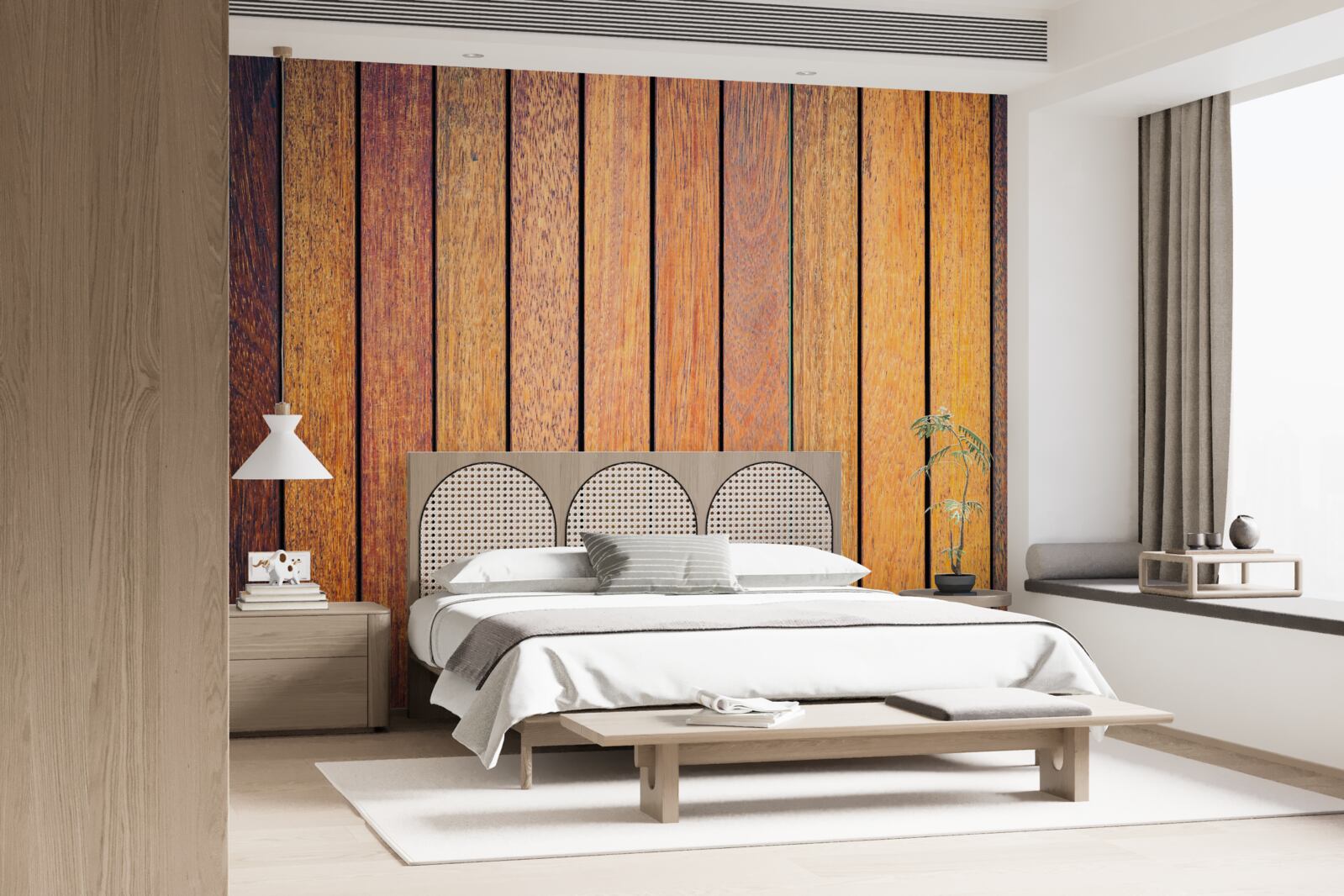 Carta da parati texture legno antico