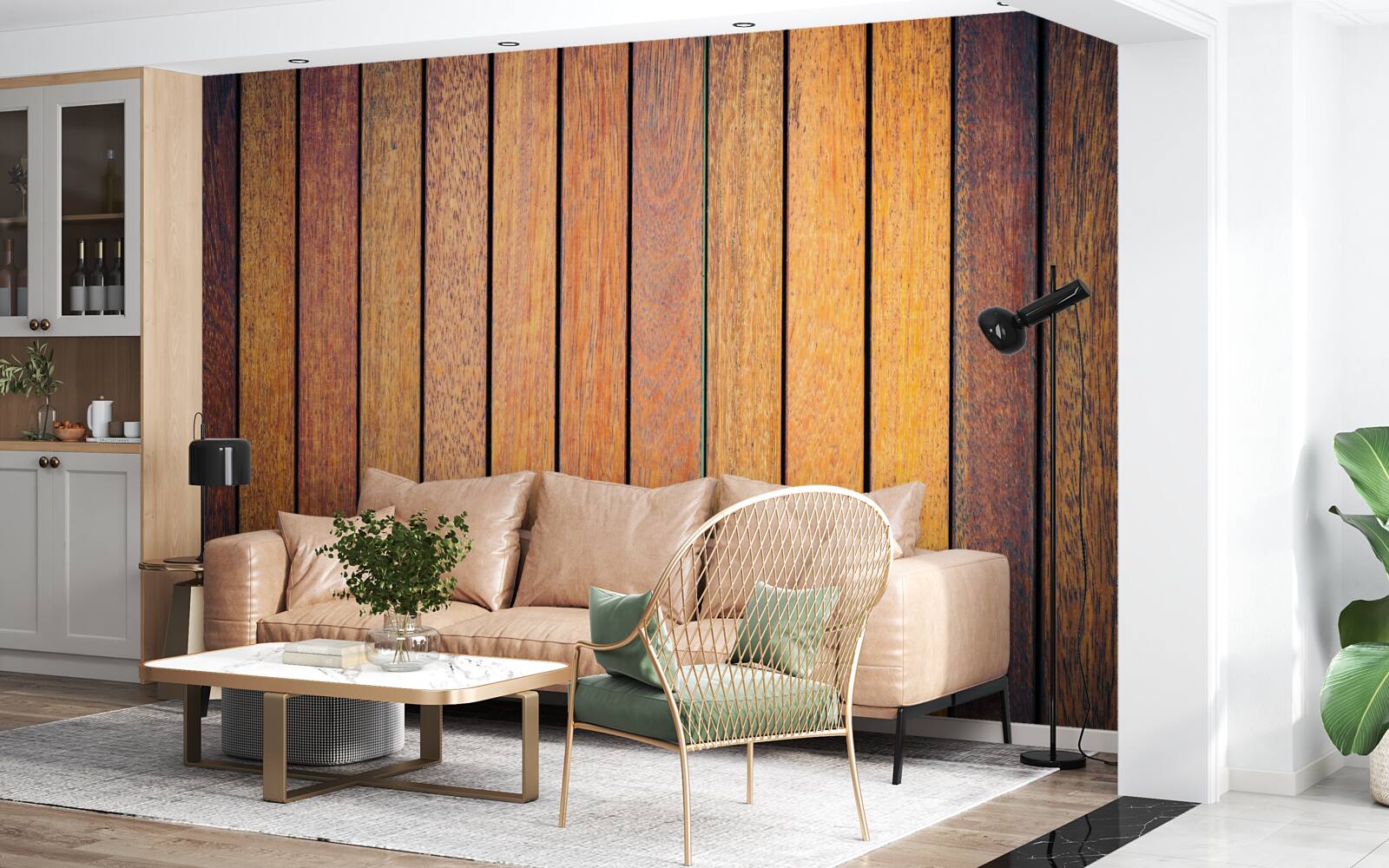 Carta da parati texture legno antico