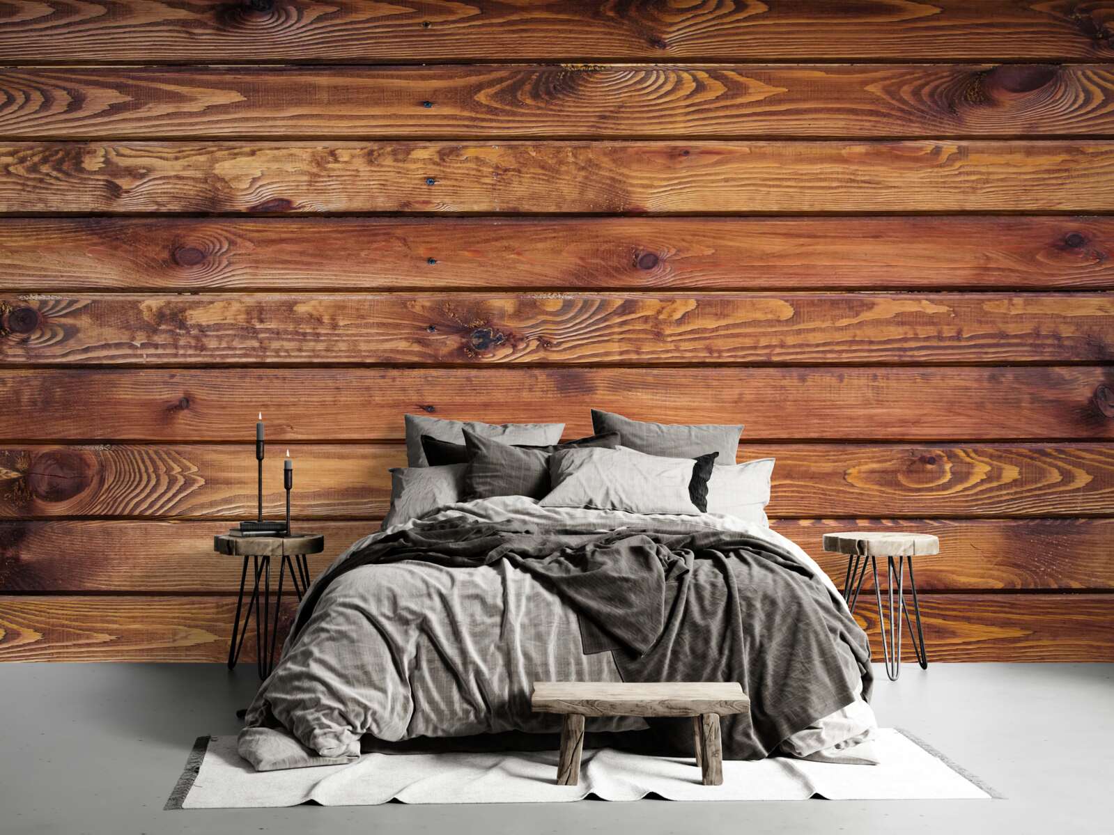 Carta da parati texture legno naturale