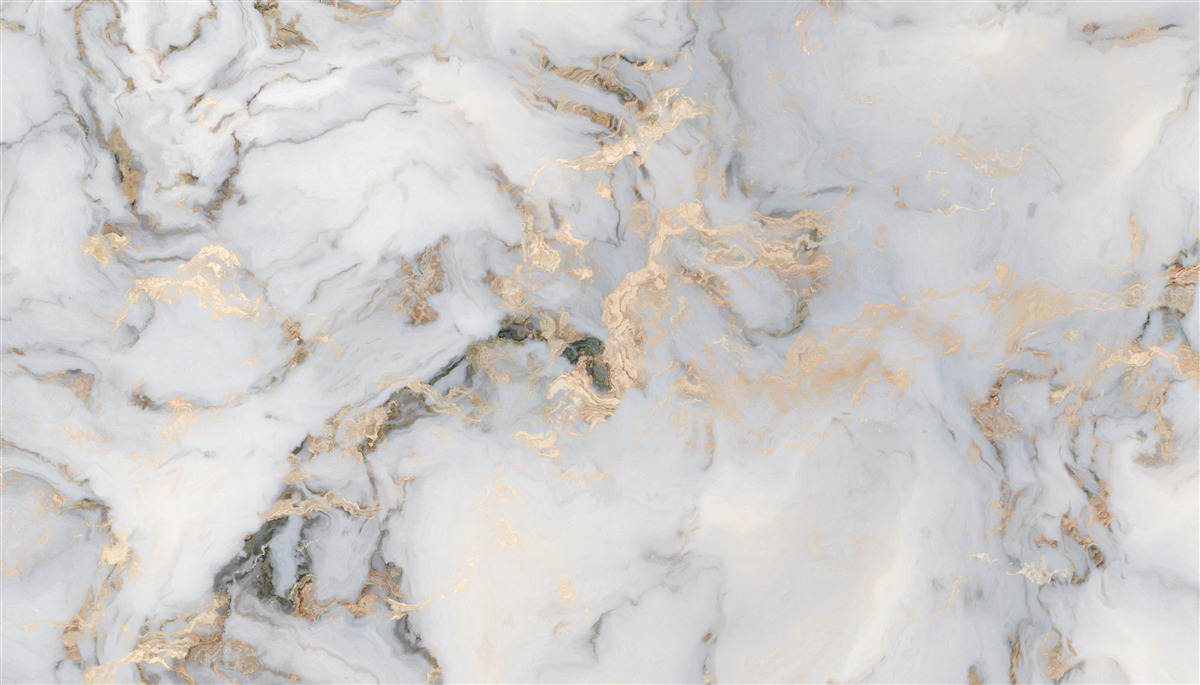Carta da parati marmo con accenti di malachite