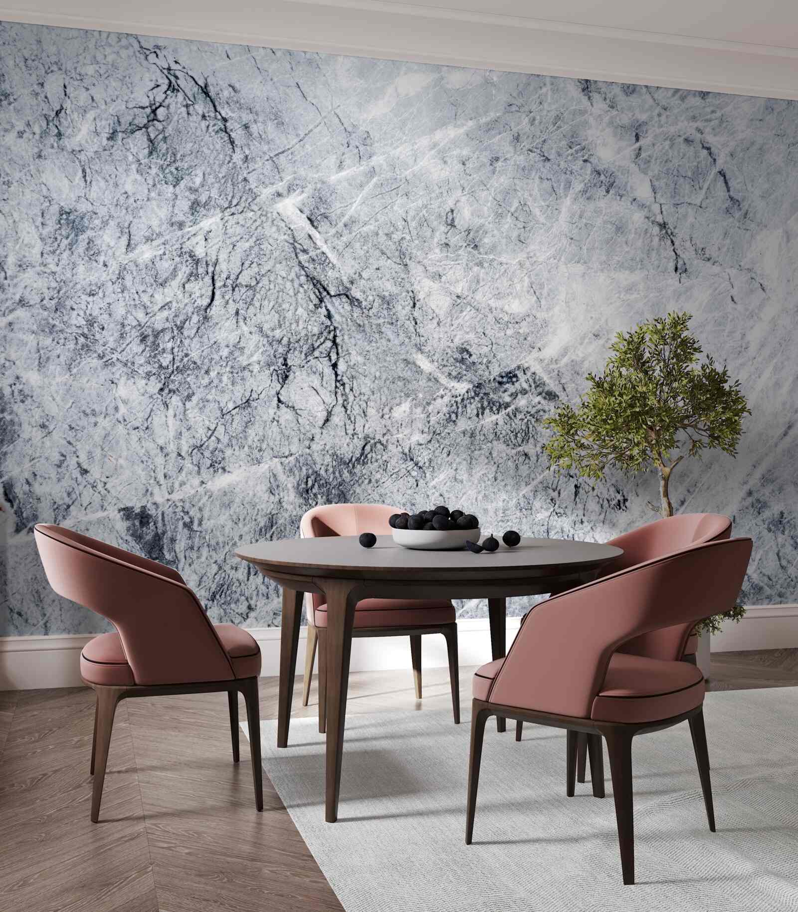 Carta da parati elegante marmo grigio