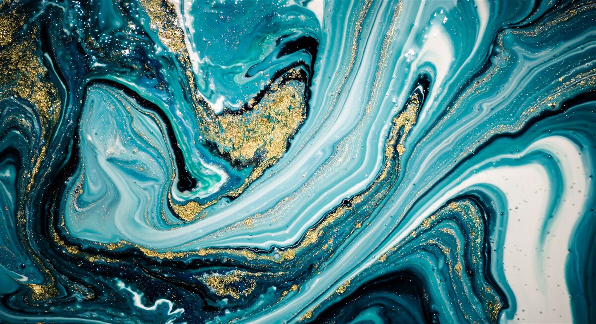 Carta da parati la lussureggiante distesa del mare profondo
