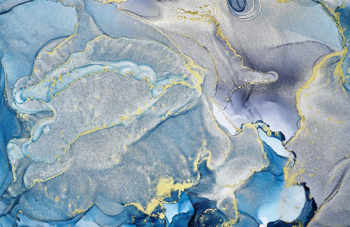 Carta da parati oceano blu in astrazione