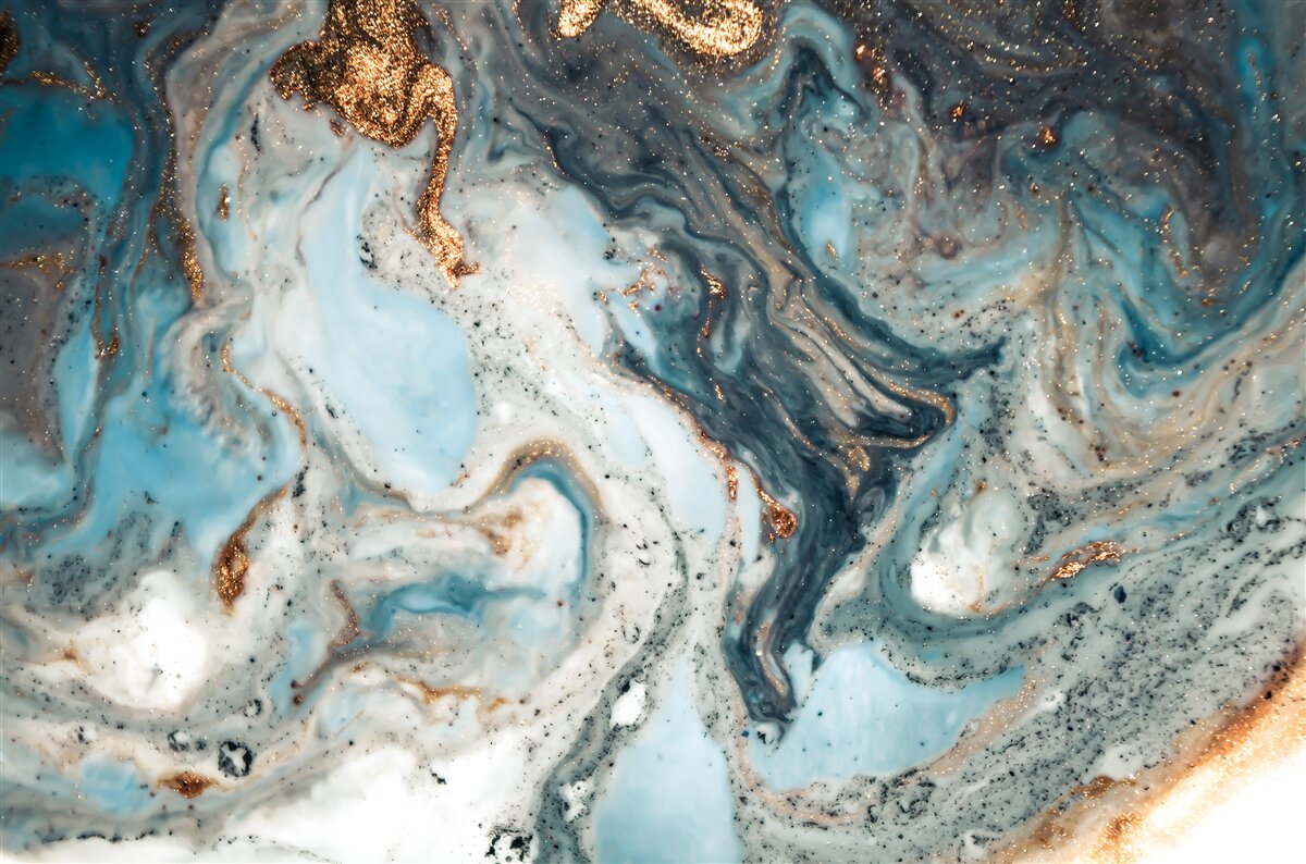 Carta da parati astrazione dorata con splendidi elementi