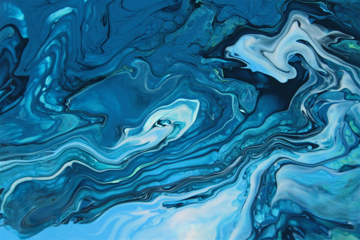 Carta da parati marmo blu astratto