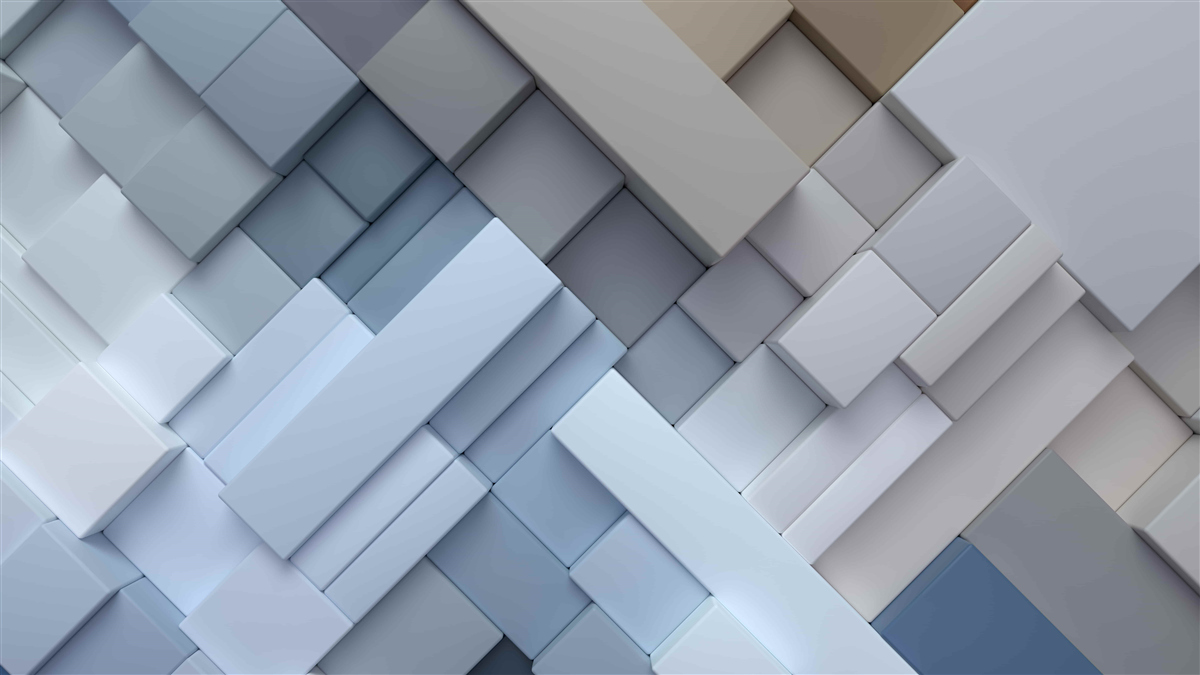 Carta da parati pittura astratta con colori blu e forma rettangolare