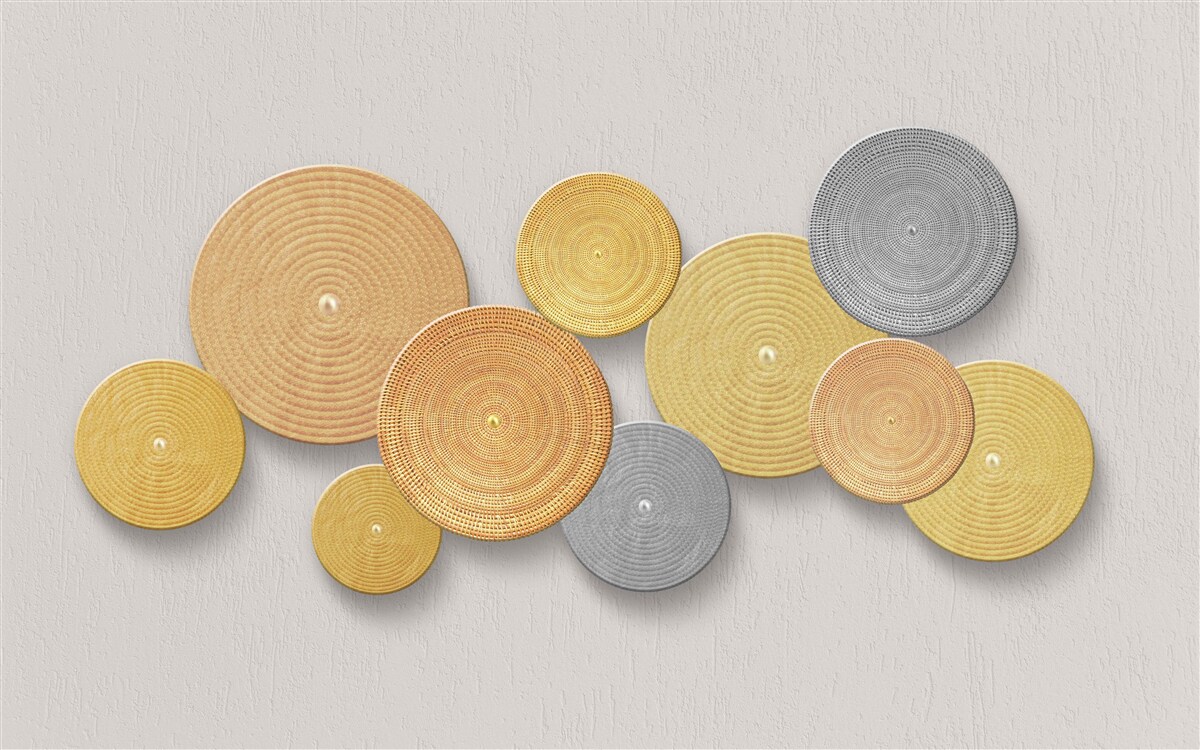 Carta da parati fette di legno in diversi colori