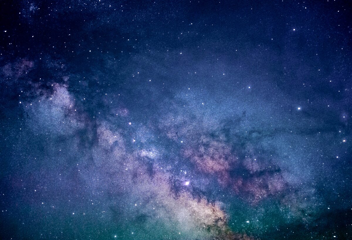 Carta da parati galassia celeste via lattea
