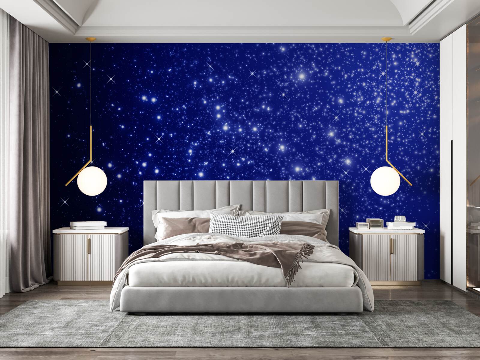 Carta da parati innumerevoli luminari nella sfera celeste