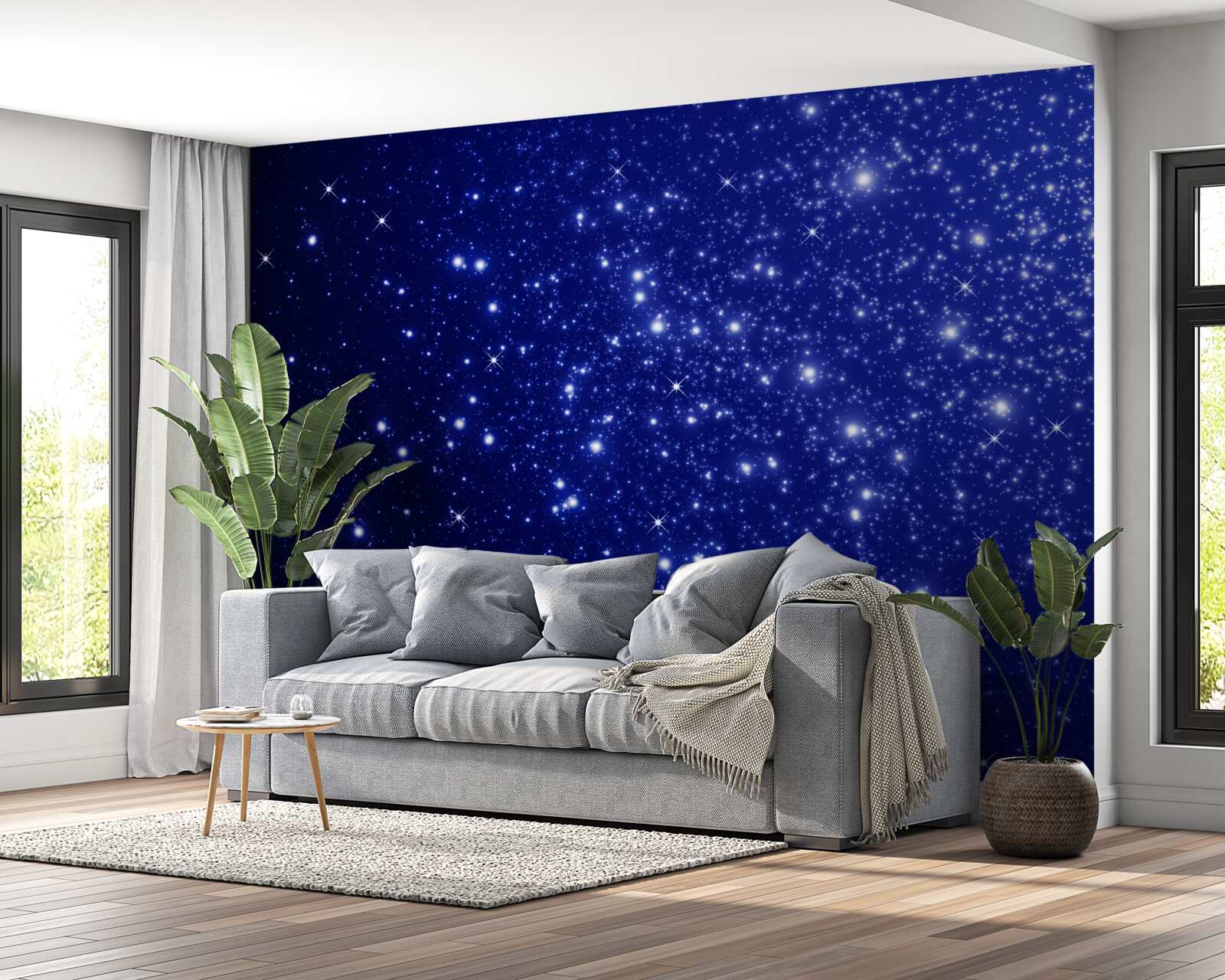 Carta da parati innumerevoli luminari nella sfera celeste