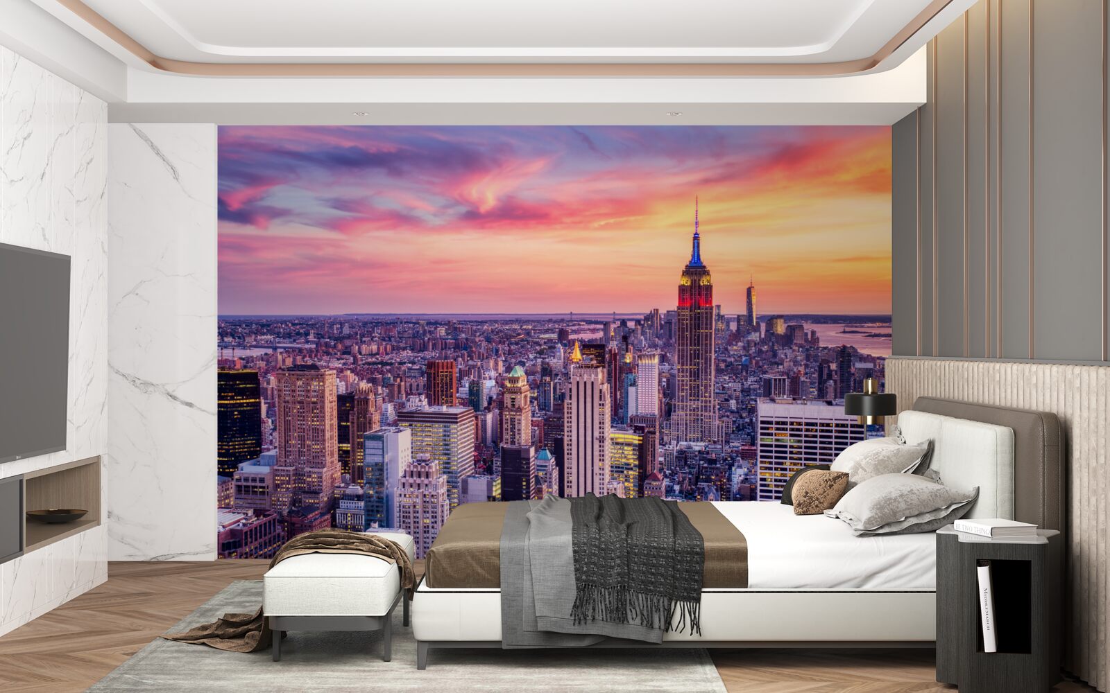 Carta da parati alba a new york