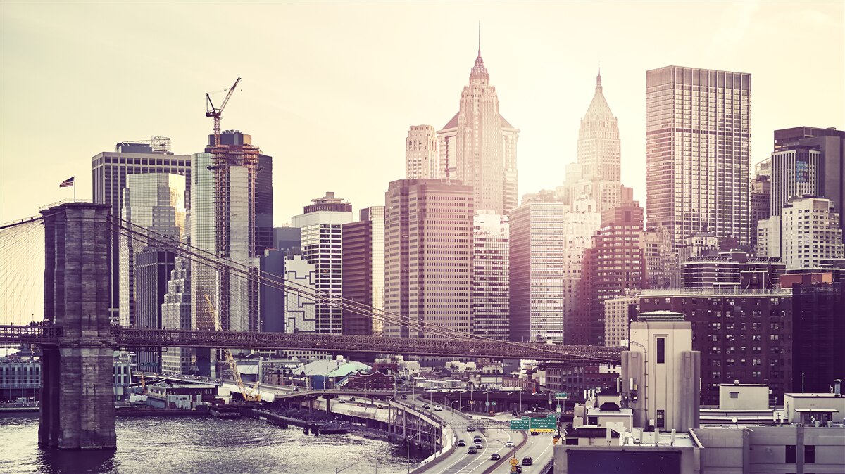 Carta da parati l'ipnotico skyline di manhattan