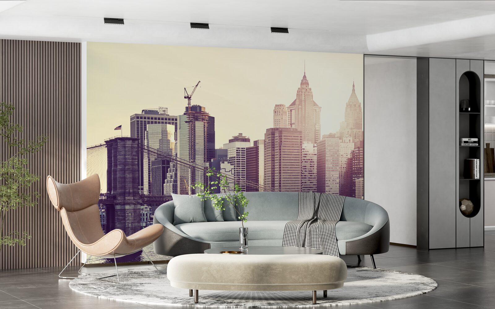 Carta da parati l'ipnotico skyline di manhattan