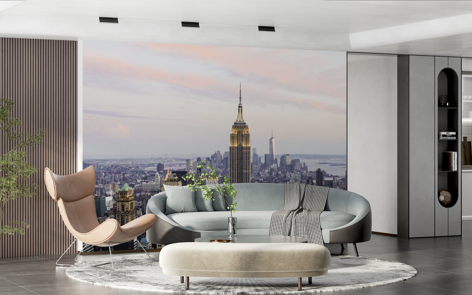 Carta da parati illuminazione dell'empire state building