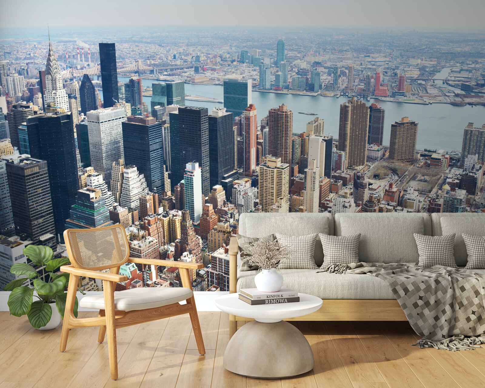 Carta da parati gli edifici di new york e i loro tetti
