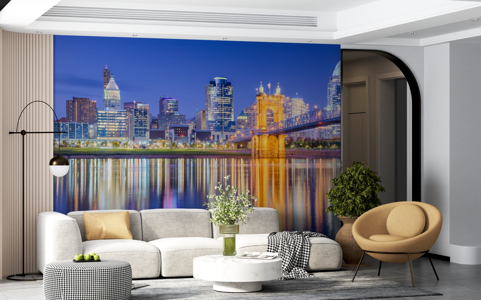 Carta da parati cincinnati nocą