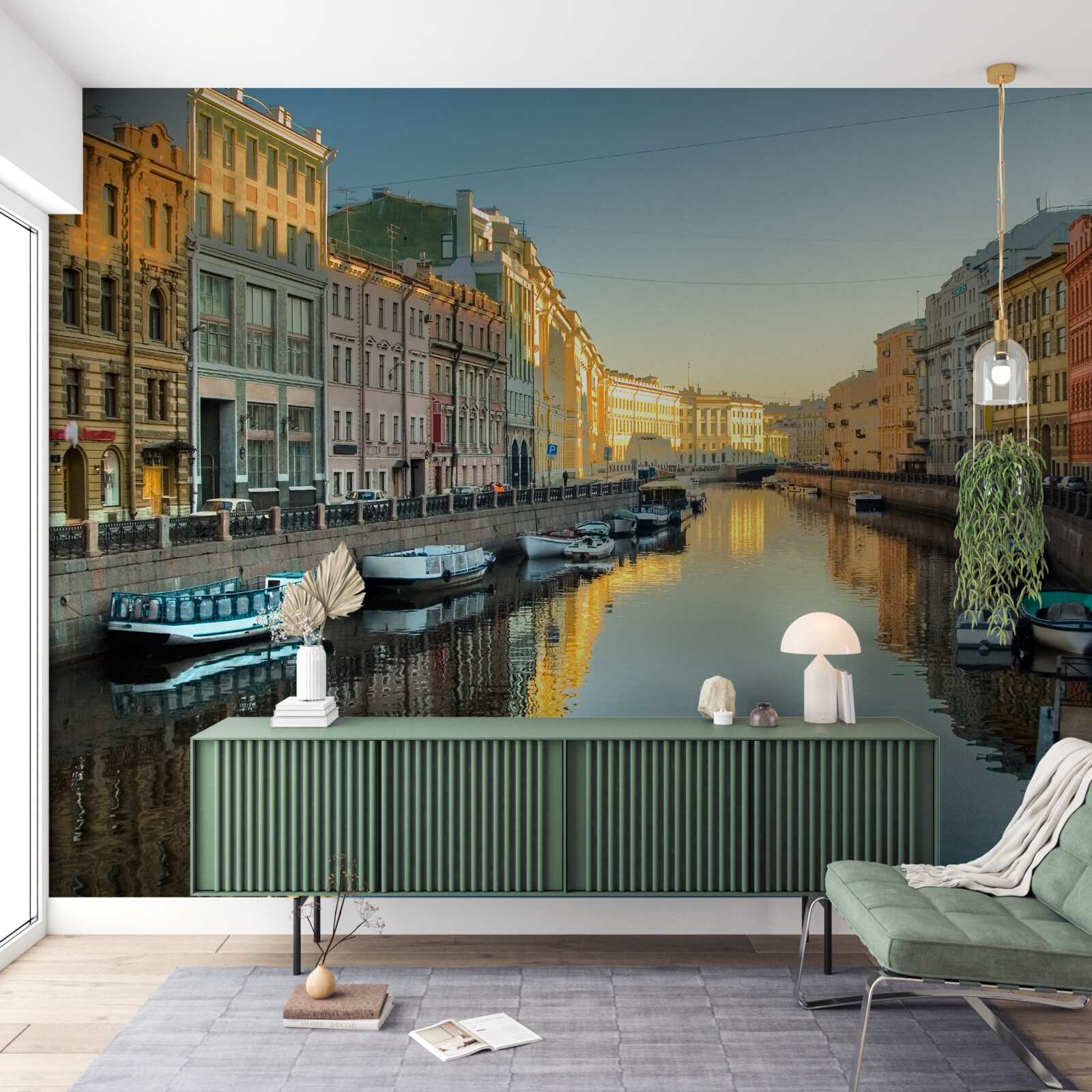 Carta da parati il canale di sankt petersburg ha una grande bellezza