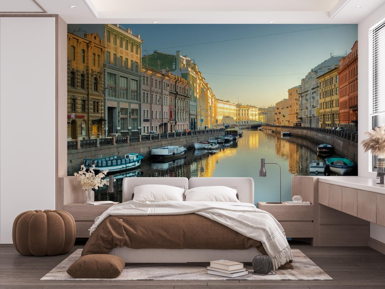 Carta da parati il canale di sankt petersburg ha una grande bellezza