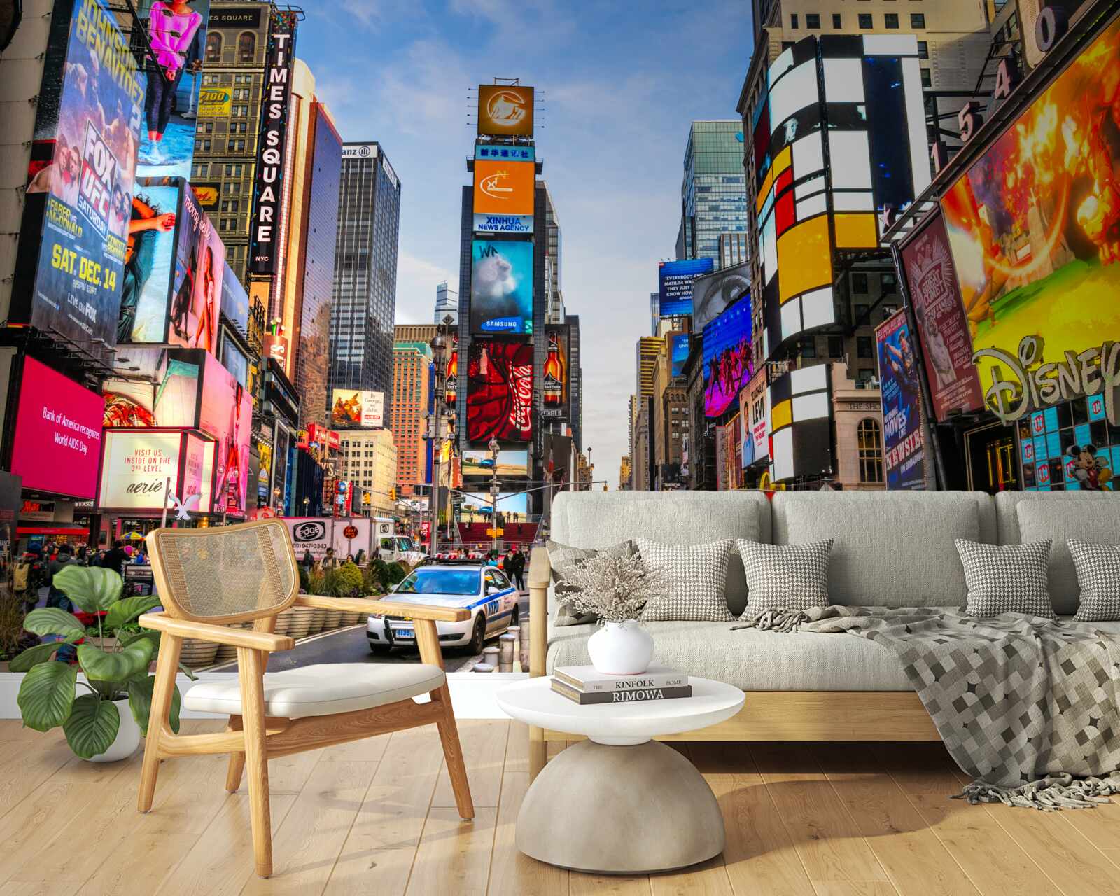 Carta da parati via times square attiva