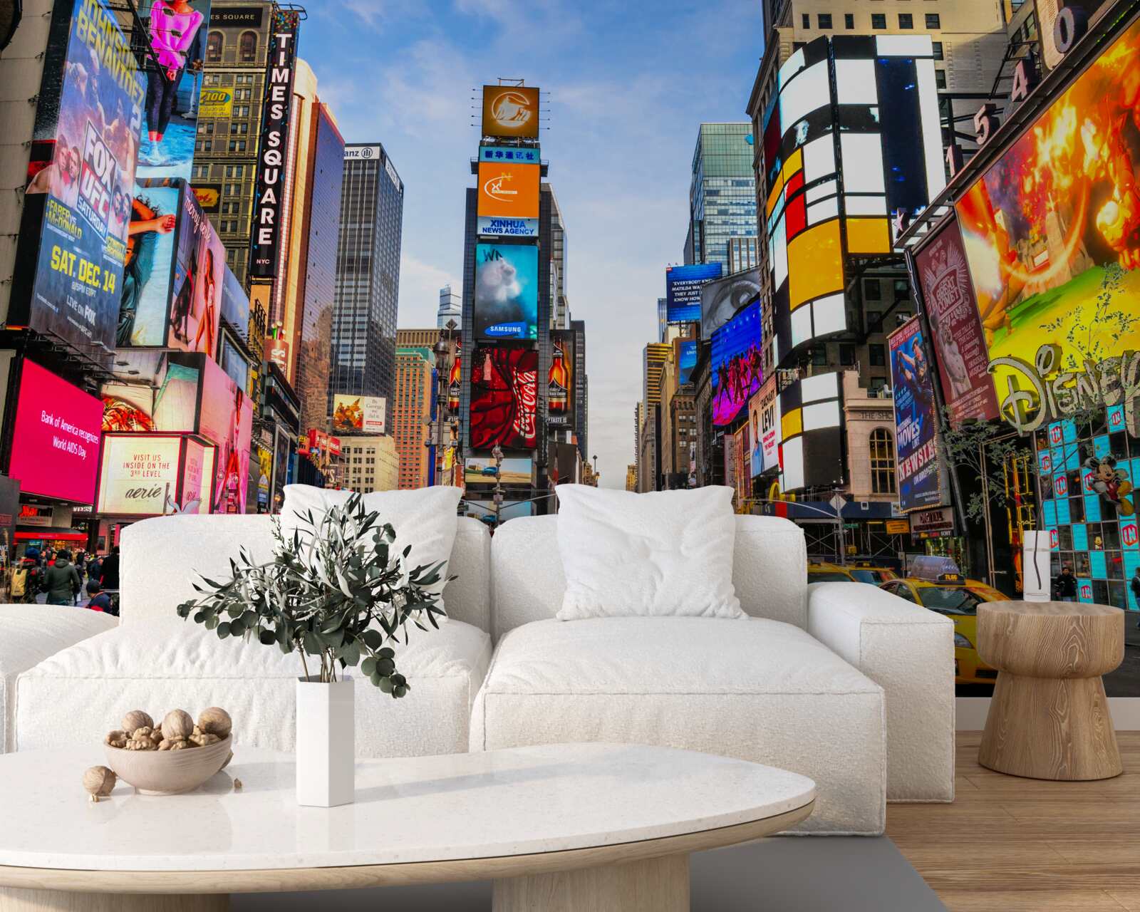 Carta da parati via times square attiva