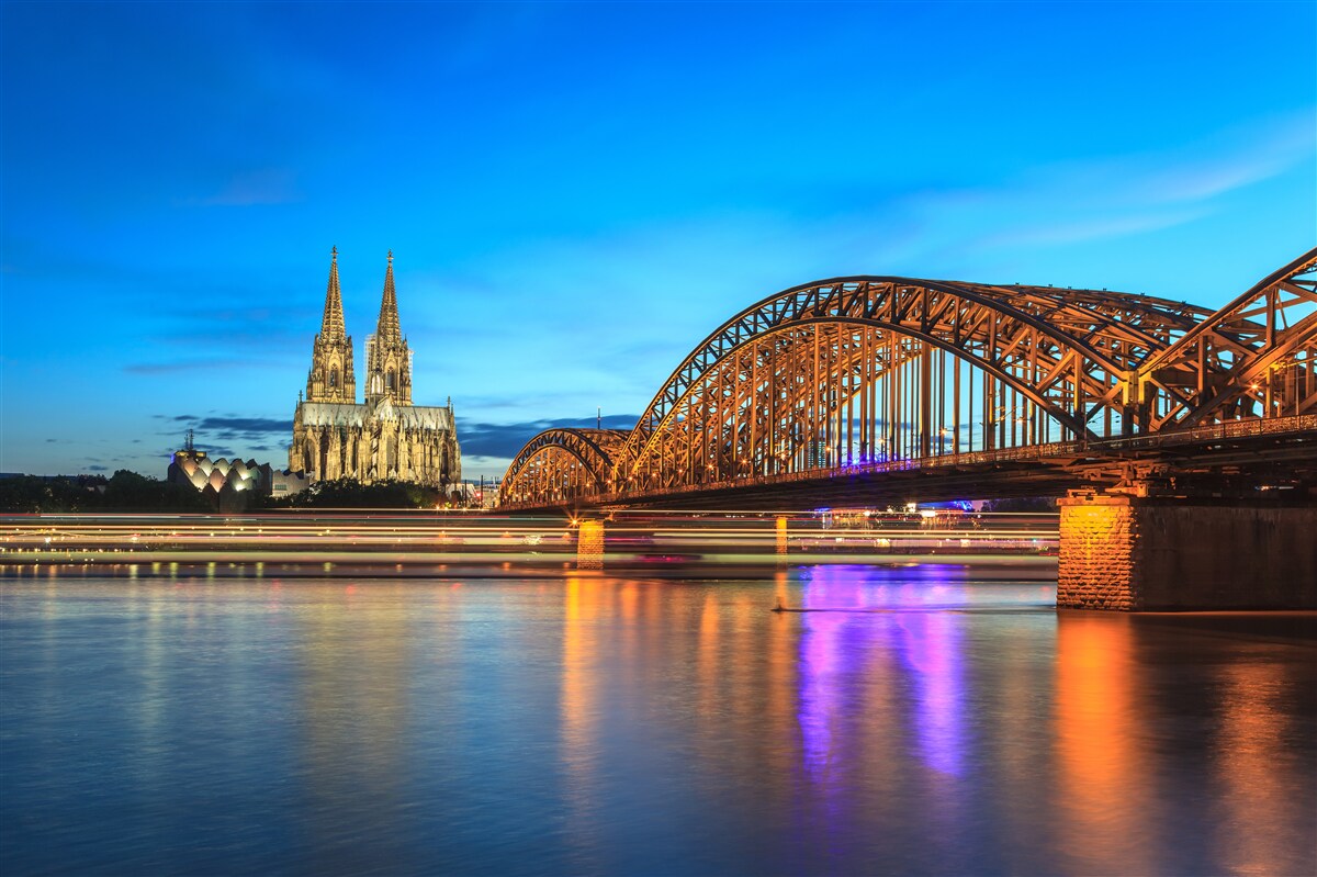 Carta da parati il ponte di hohenzollern si trova nella colonia di