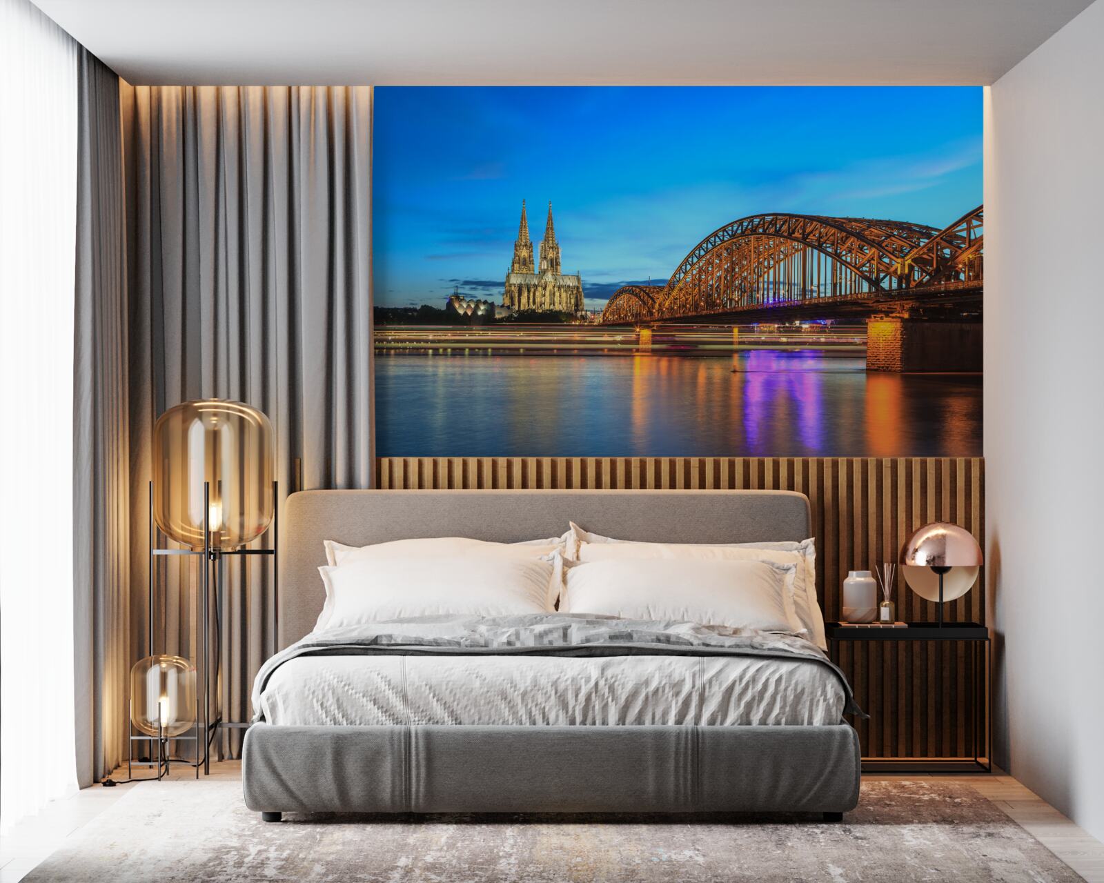 Carta da parati il ponte di hohenzollern si trova nella colonia di