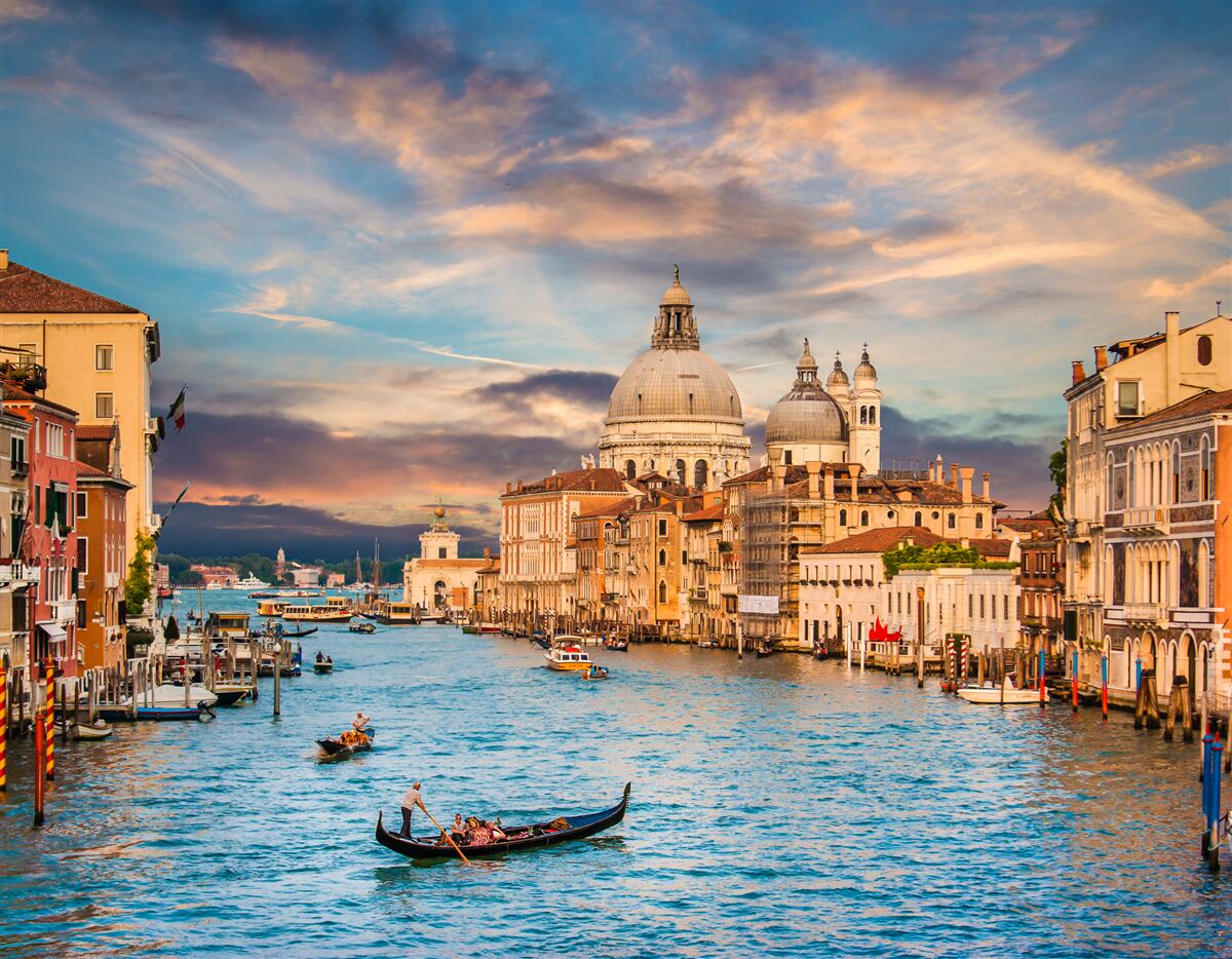 Carta da parati spostamento su navi veneziane