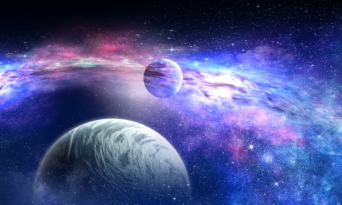 Carta da parati profondità irrisolte dell'universo