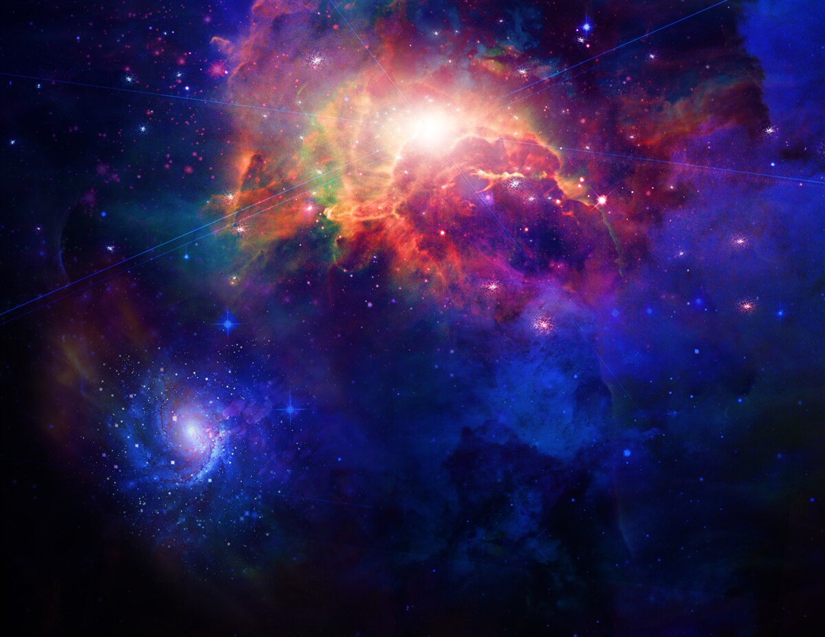 Carta da parati profondità della nebulosa cosmica