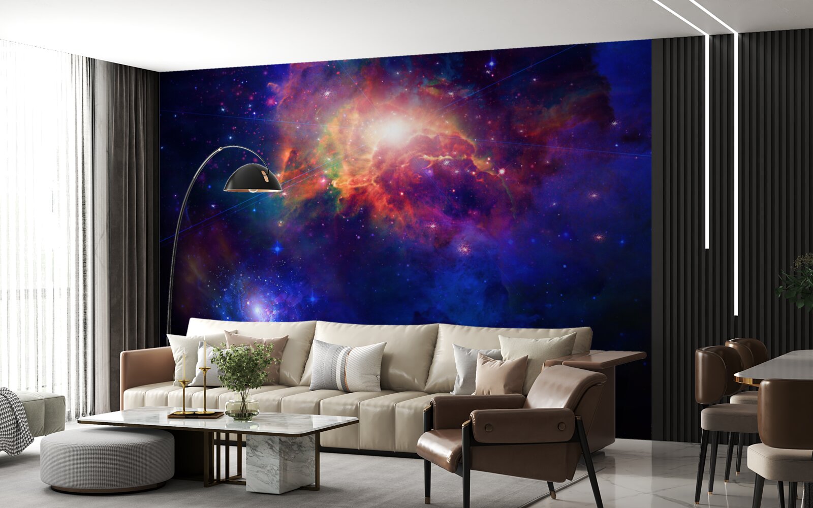 Carta da parati profondità della nebulosa cosmica