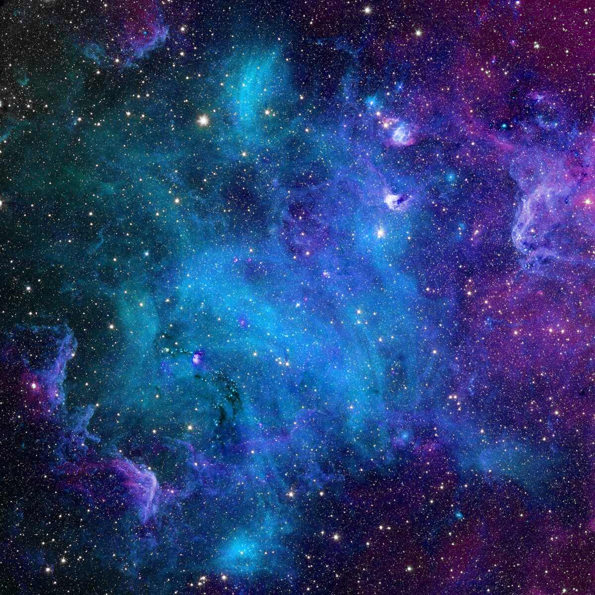 Carta da parati il cielo stellato è blu scuro