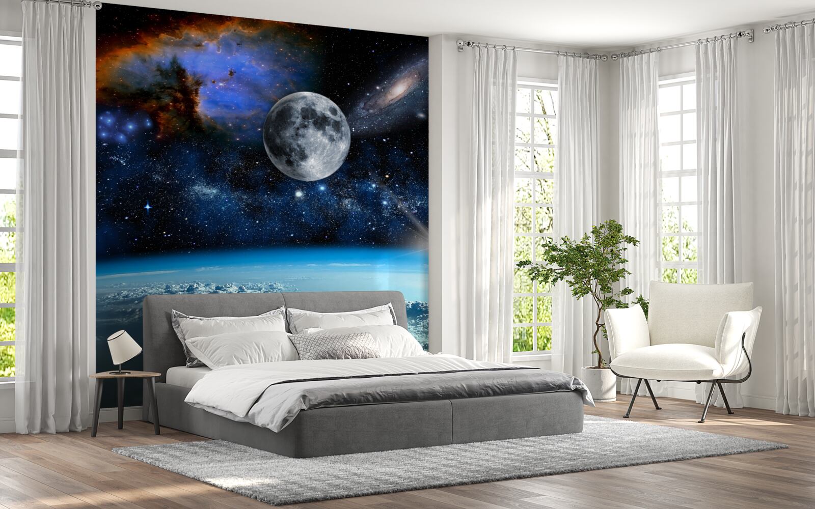 Carta da parati un affascinante panorama dell'universo