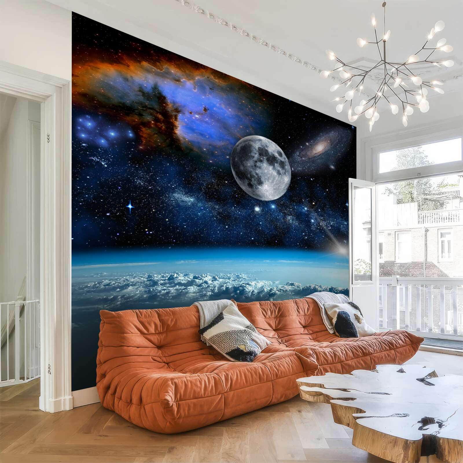 Carta da parati un affascinante panorama dell'universo