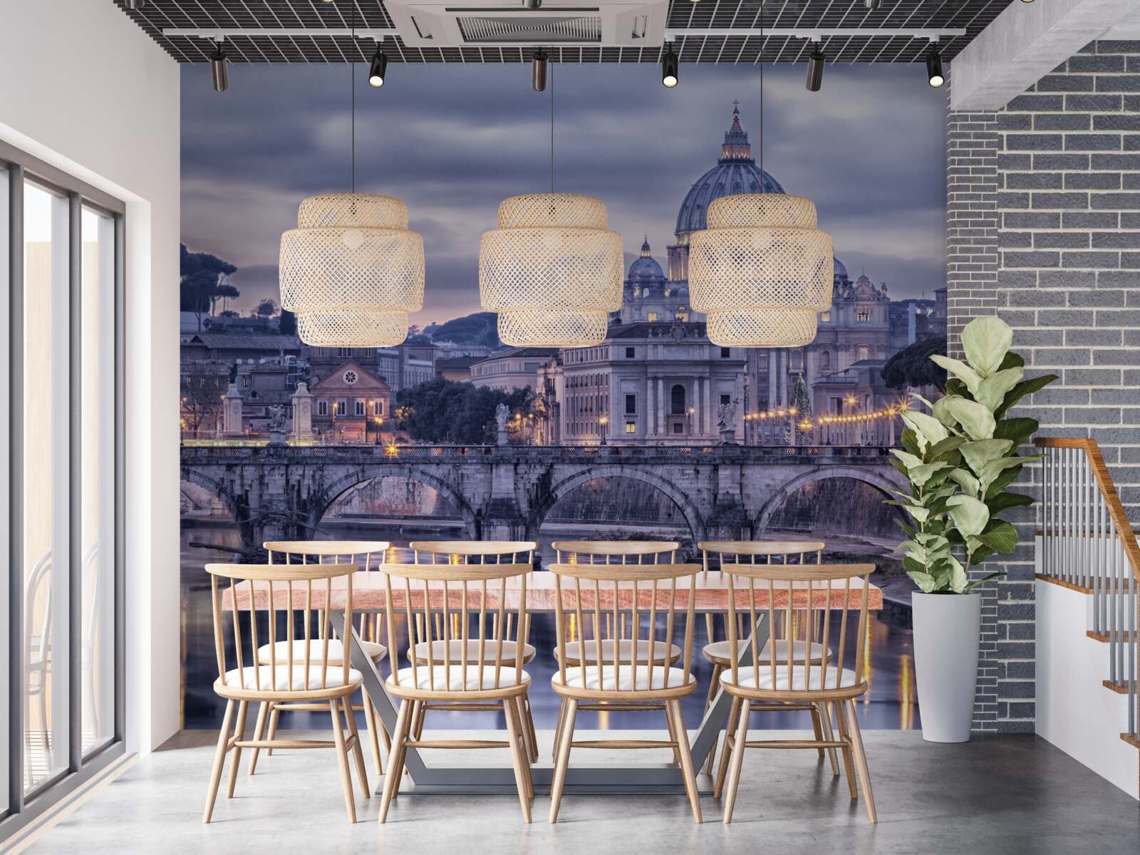 Carta da parati il crepuscolo di roma