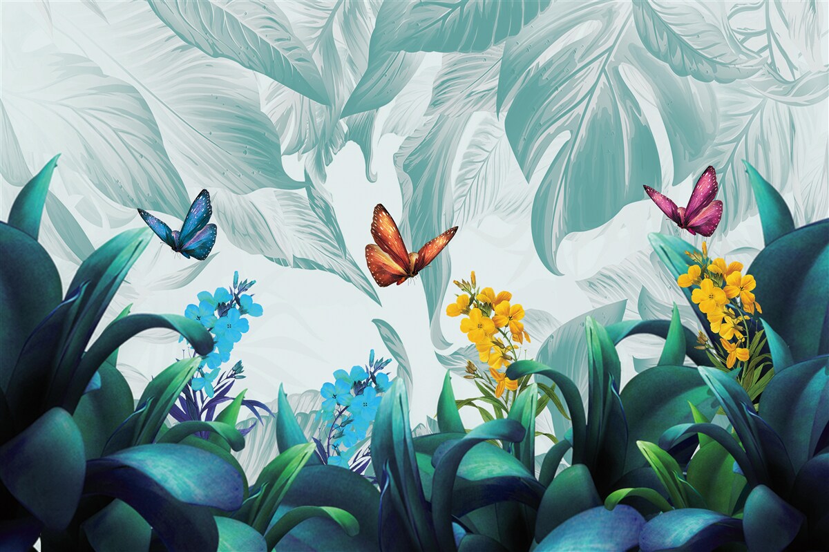 Carta da parati Le farfalle volanti vivono ai tropici