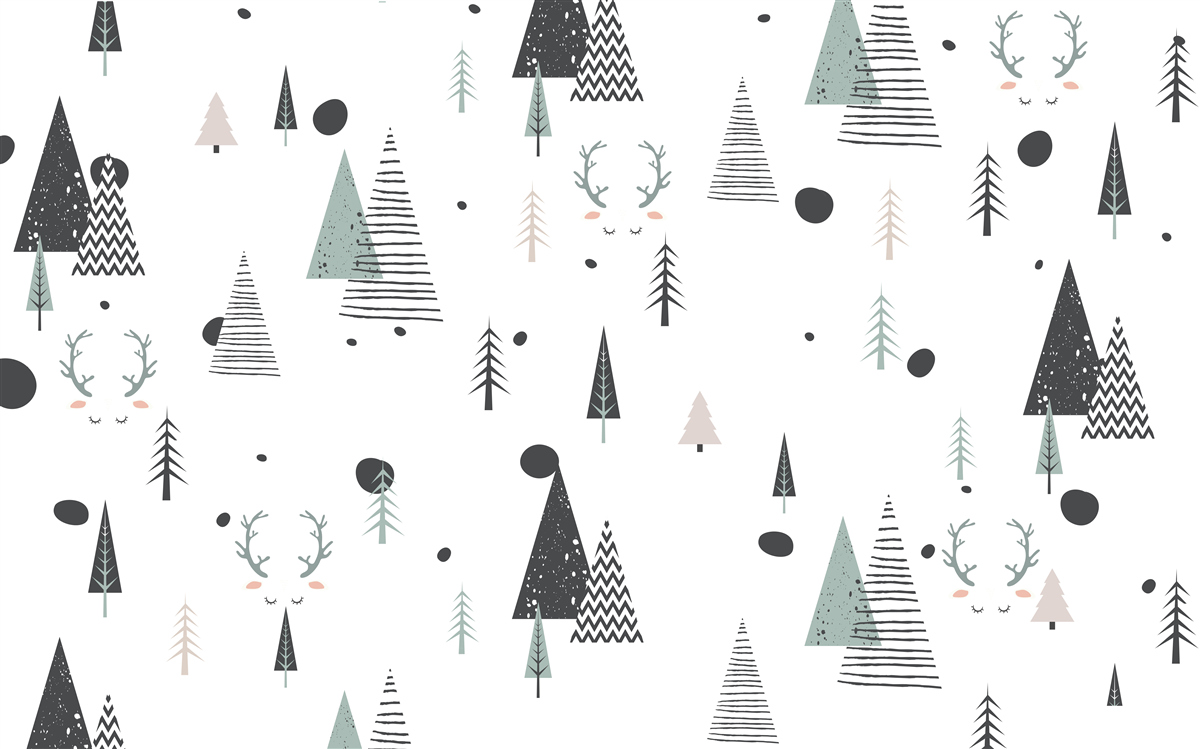 Carta da parati foresta geometrica astratta