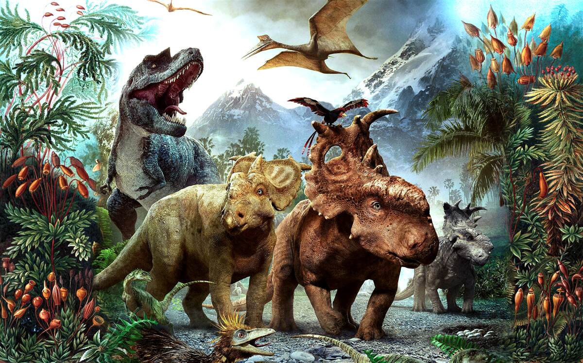 Carta da parati Dinosauri giurassici