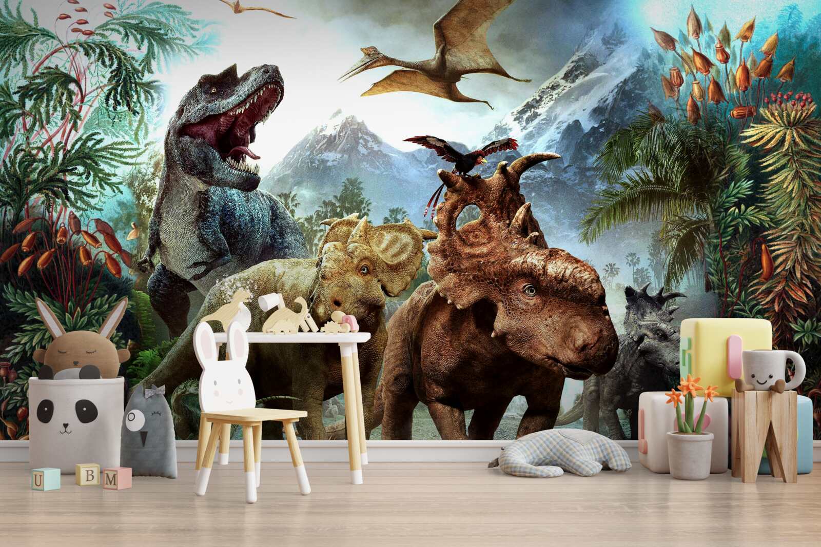 Carta da parati Dinosauri giurassici