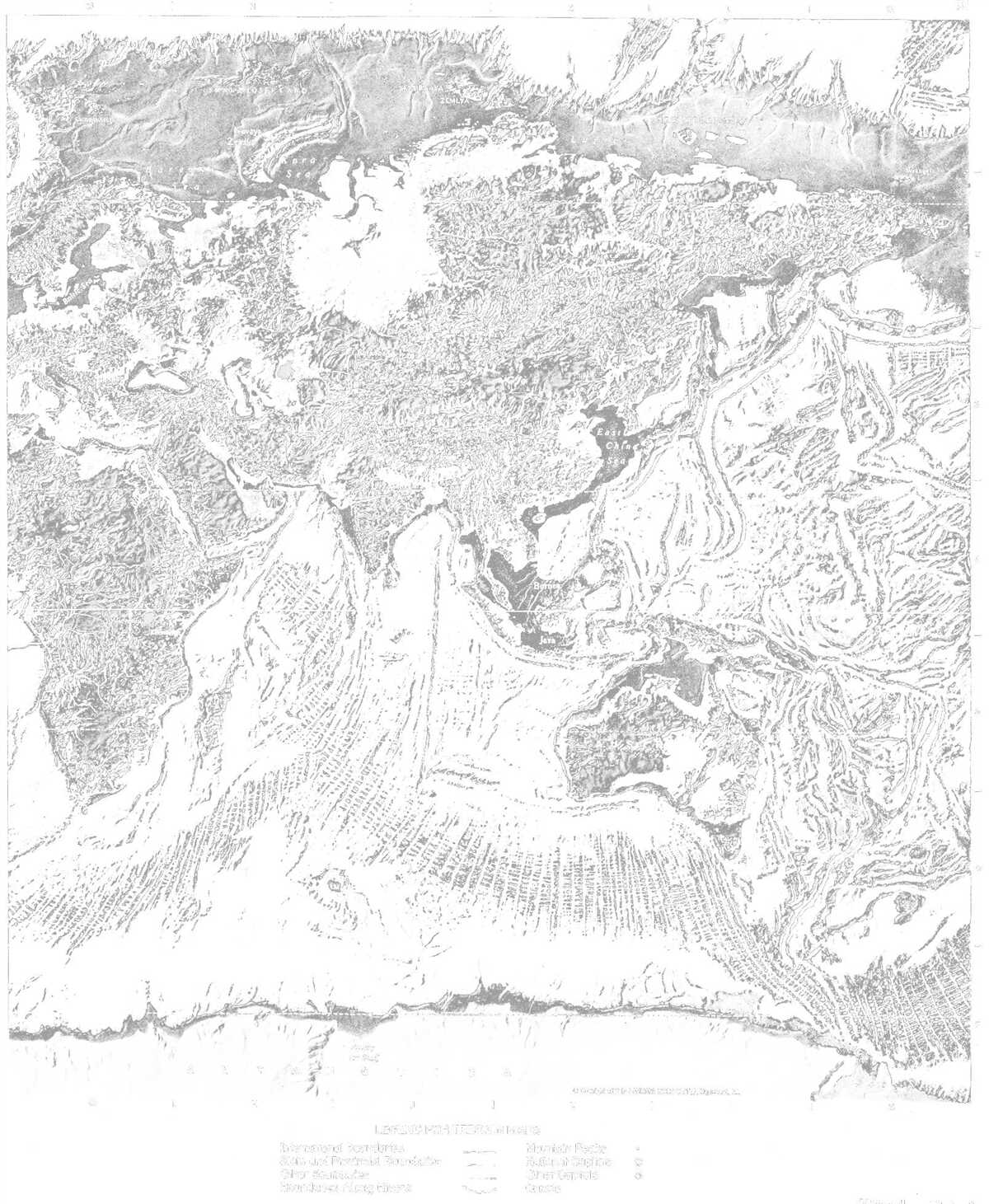 Carta da parati tramonto su astrazione montana e foresta