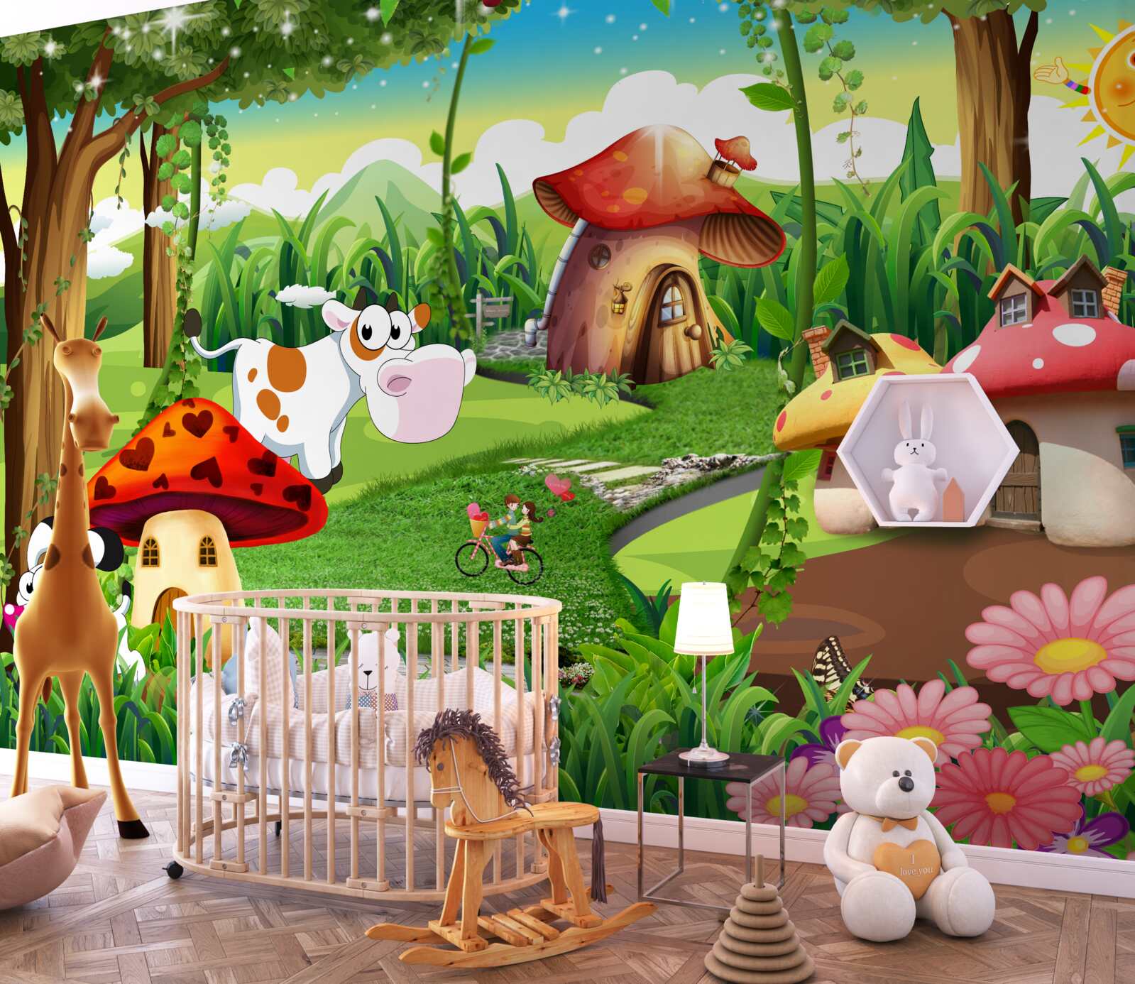 Carta da parati regno magico per bambini