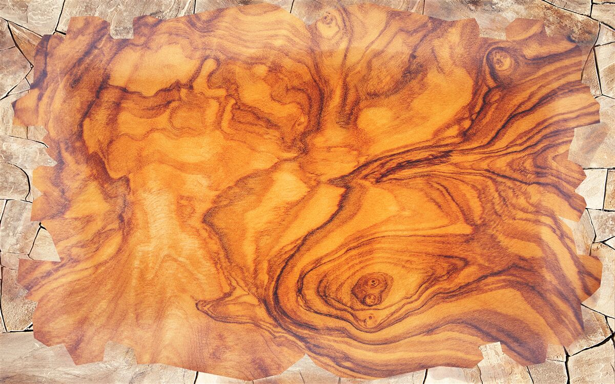 Carta da parati legno bruno-rossastro