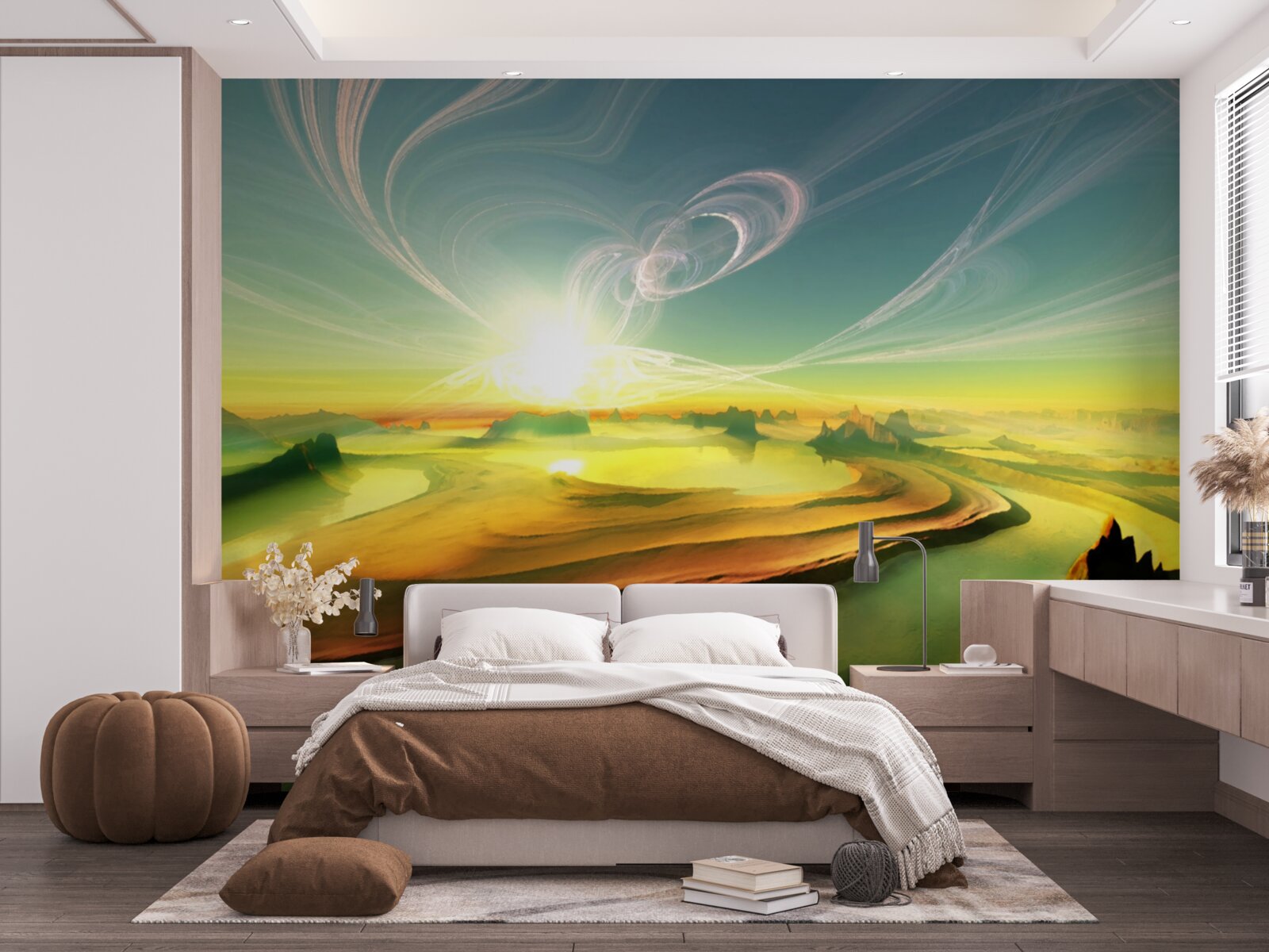 Carta da parati venti di trasformazione