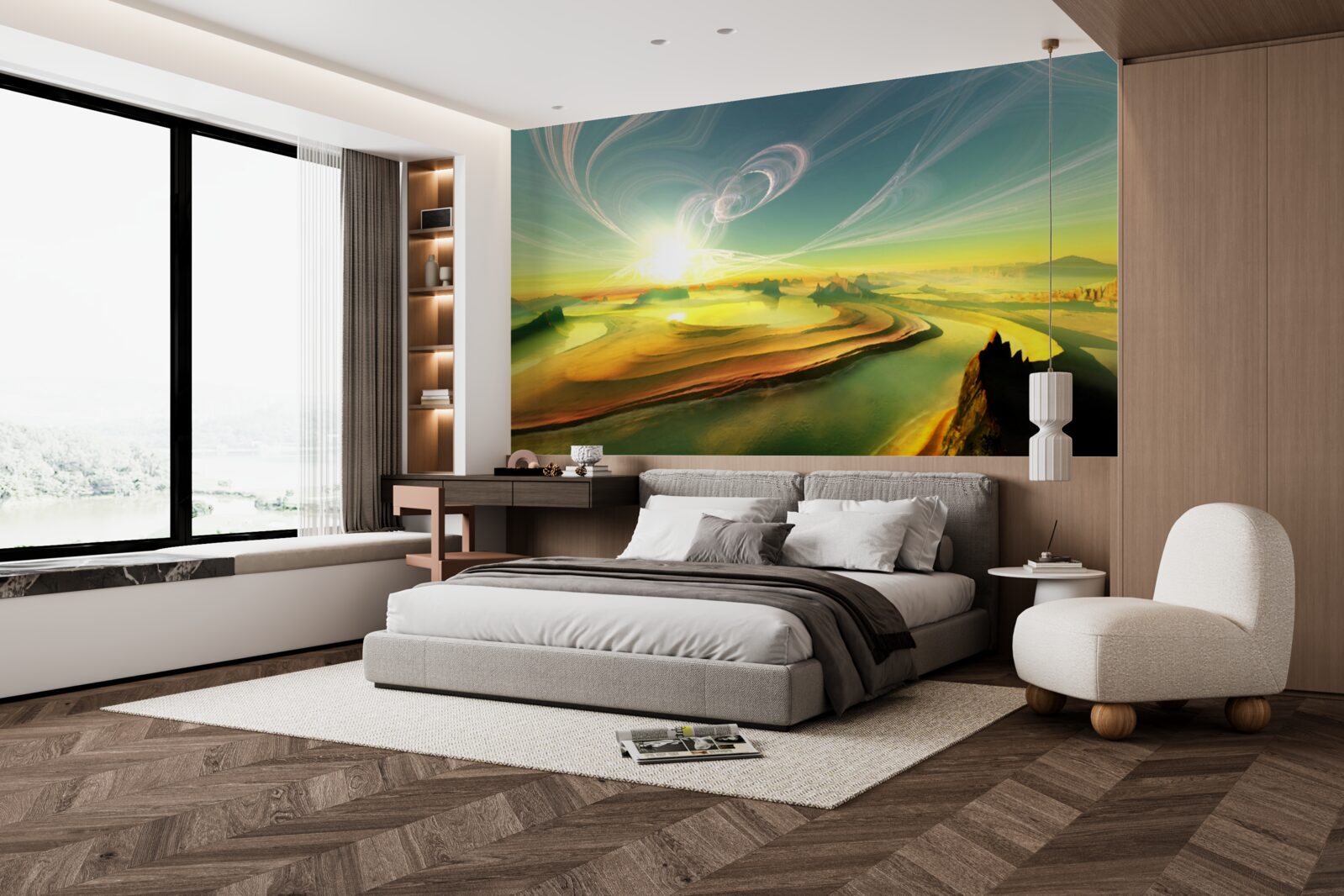 Carta da parati venti di trasformazione