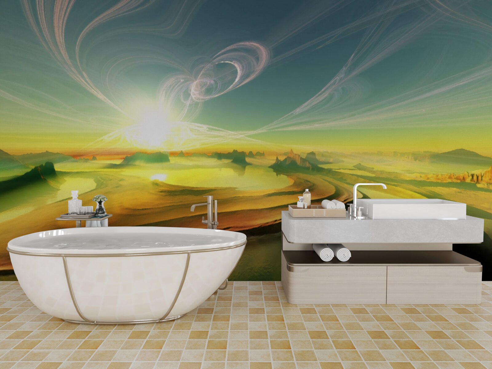 Carta da parati venti di trasformazione