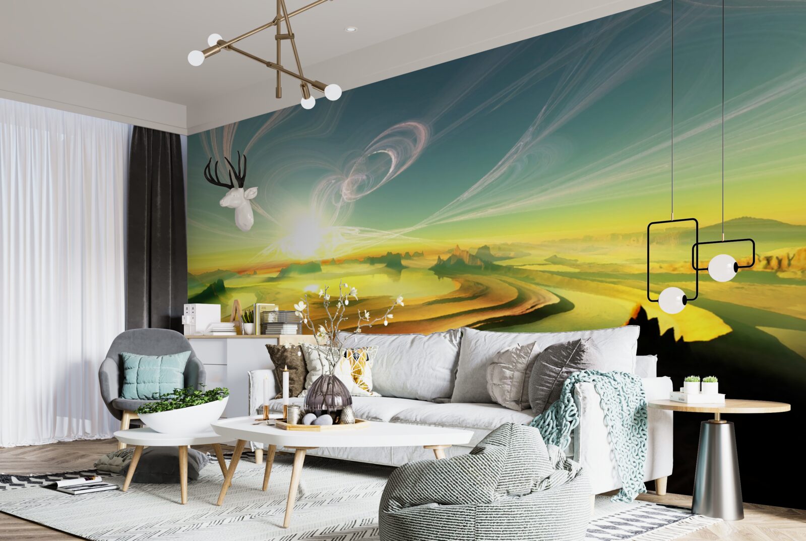 Carta da parati venti di trasformazione