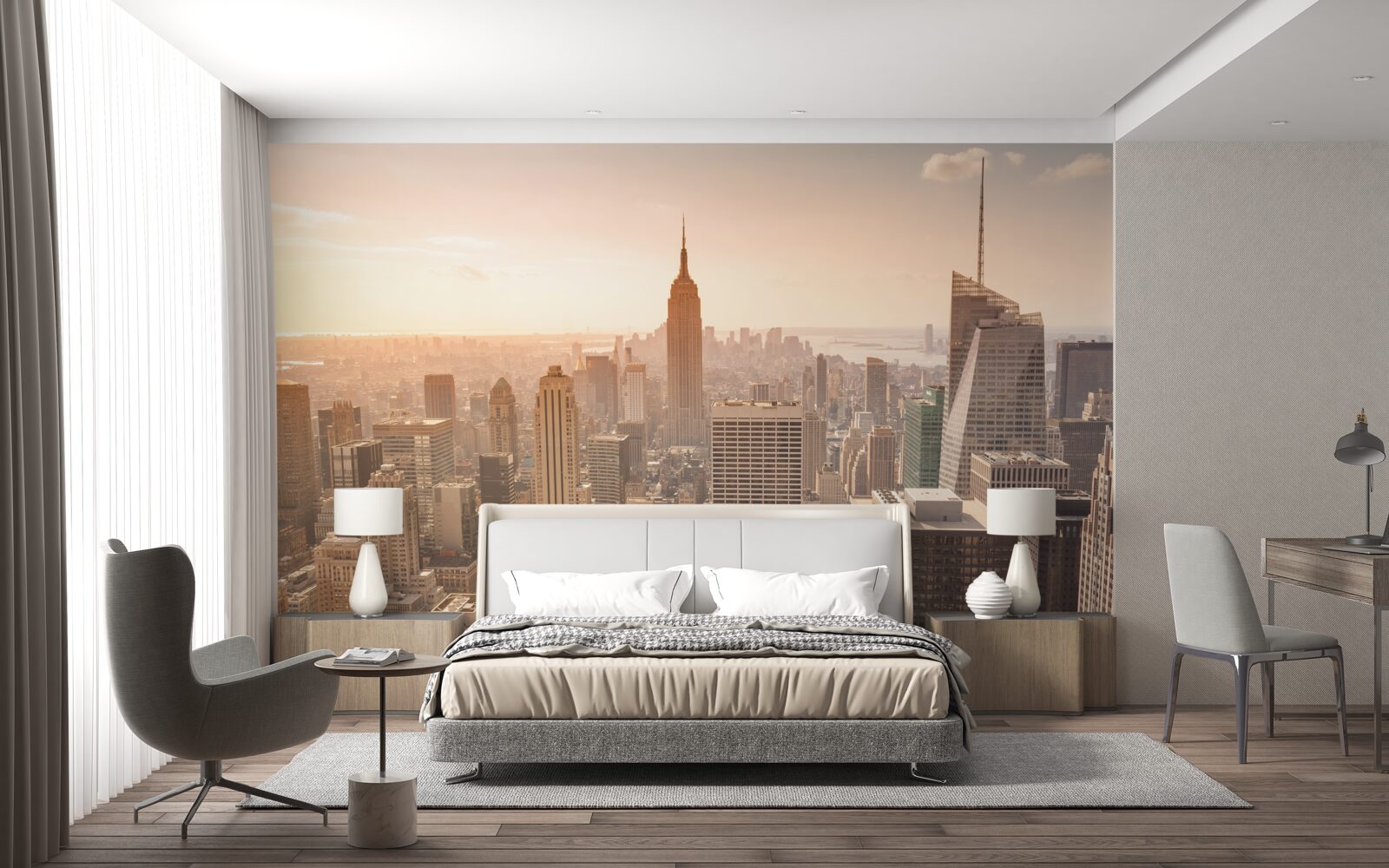 Carta da parati Alba su New York